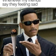 whenever my friends say they feeling sad men in black 2 meme