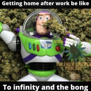 getting home after work be like to infinity and the bong buzzlight year meme the fried chicken podcast