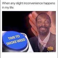 when any slight inconvenience happens in my life time to smoke weed snoop dogg meme