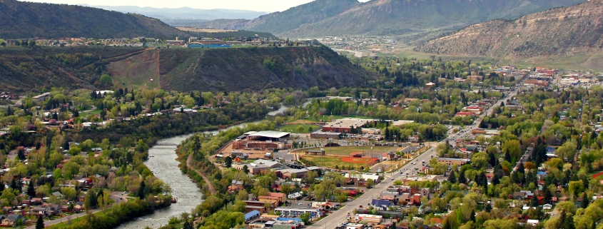 The Animas River winds through the town of Durango in southwestern ColoradoThe Animas River winds through the town of Durango in southwestern Colorado